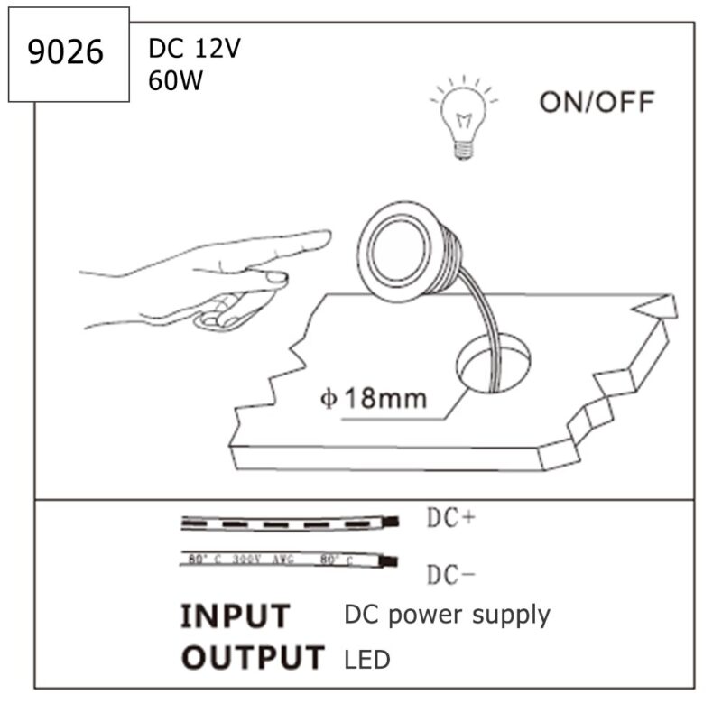 1Pc DC 12V Mini smart Sensor Switch Touch Dimmable Closet Corridor LED Strip Light Switch Sensor Touch home Detector switches - Image 5