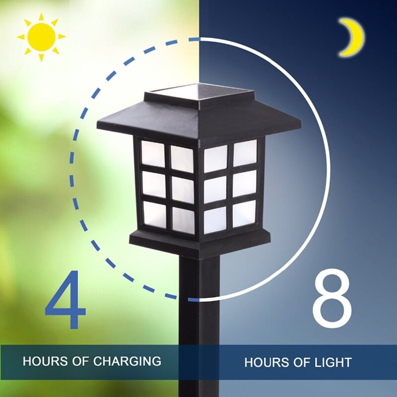 2/4/6/8pcs Led Solar Pathway Lights Waterproof Outdoor Solar Lamp for Garden/Landscape/Yard/Patio/Driveway/Walkway Lighting - Image 5