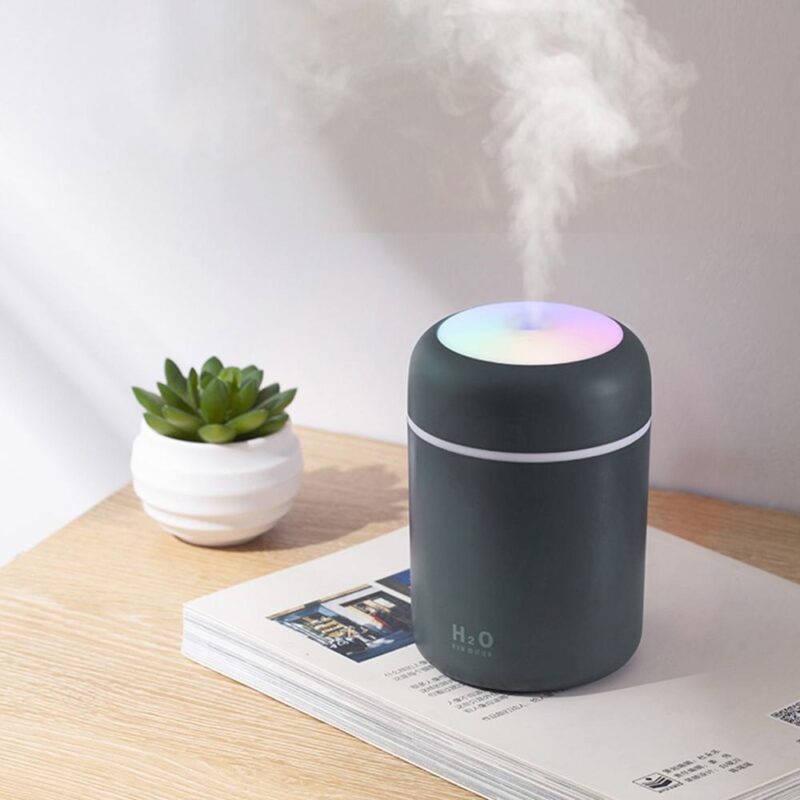 300ml Air Humidifier USB Ultrasonic Aroma Essential Oil Diffuser Romantic Soft Light Humidifier Mini Cool Mist Maker Purifier - Image 3