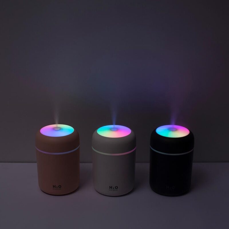 300ml Air Humidifier USB Ultrasonic Aroma Essential Oil Diffuser Romantic Soft Light Humidifier Mini Cool Mist Maker Purifier - Image 4