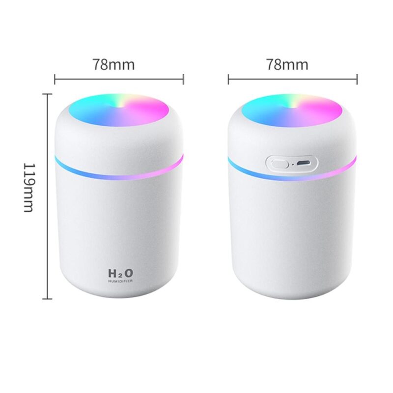 300ml Air Humidifier USB Ultrasonic Aroma Essential Oil Diffuser Romantic Soft Light Humidifier Mini Cool Mist Maker Purifier - Image 6