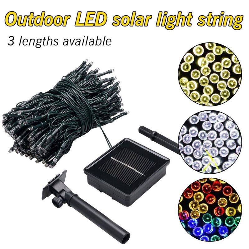 7M/12M/22M Waterproof Solar Powered Light Fairy Light Christmas Street Garland LED String Strip Light Outdoor for Garden Wedding - Image 6