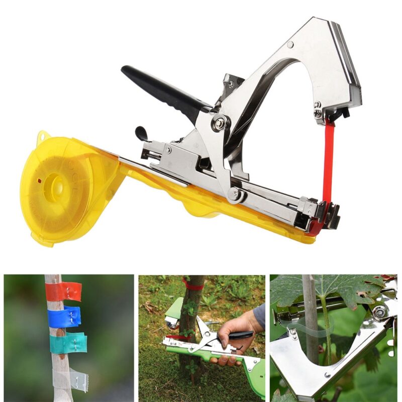 ALLSOME Tying Machine Plant Garden Plant Tapetool Tapener +10 Rolls Tape Set for Vegetable Grape Tomato Cucumber Pepper Flower - Image 2