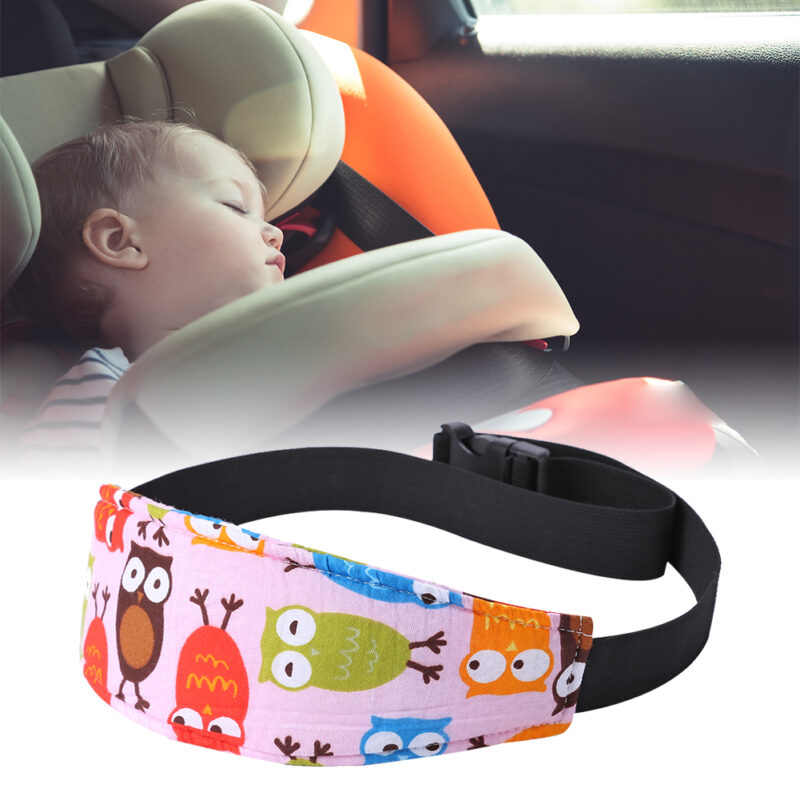 Adjustable Baby Sleep Head Holder Belt Car Seat Stroller Head Support Fixed Band Cartoon Travel Pillow Safety Fix Positioner - Image 2