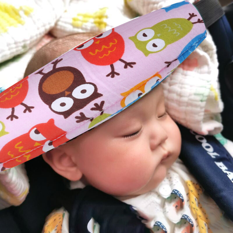 Adjustable Baby Sleep Head Holder Belt Car Seat Stroller Head Support Fixed Band Cartoon Travel Pillow Safety Fix Positioner - Image 3