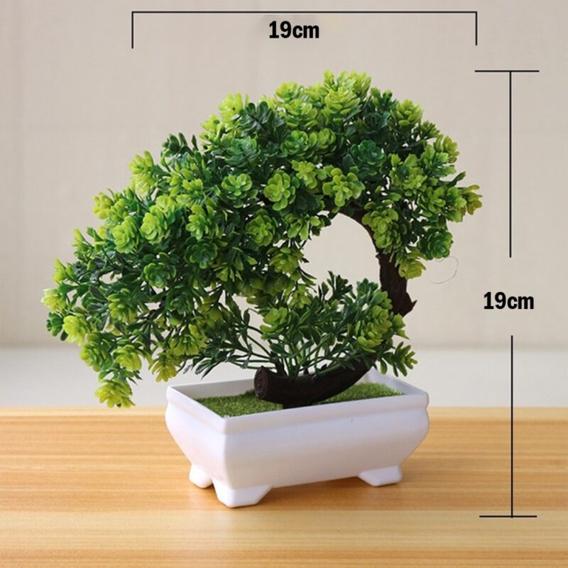 Artificial Plants Potted Bonsai Garden Decoration Outdoor Fake Plant Teen Room Decor Party Table Ornament For Home Garden Decor - Image 3