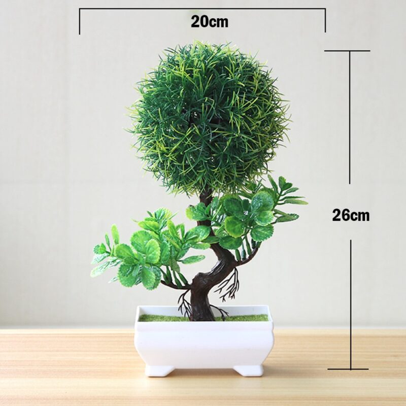 Artificial Plants Potted Bonsai Garden Decoration Outdoor Fake Plant Teen Room Decor Party Table Ornament For Home Garden Decor - Image 5