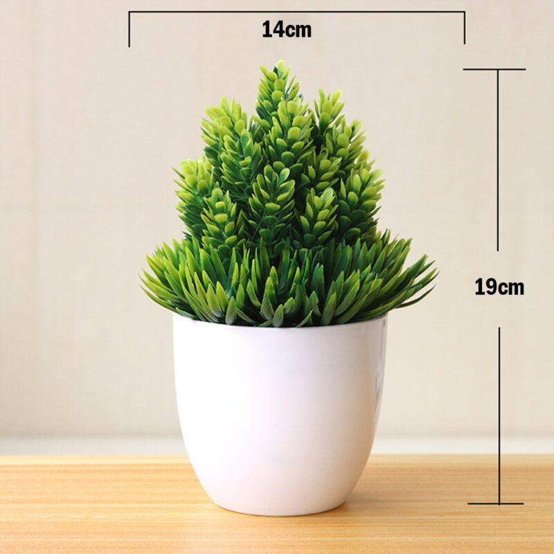 Artificial Plants Potted Bonsai Garden Decoration Outdoor Fake Plant Teen Room Decor Party Table Ornament For Home Garden Decor - Image 6