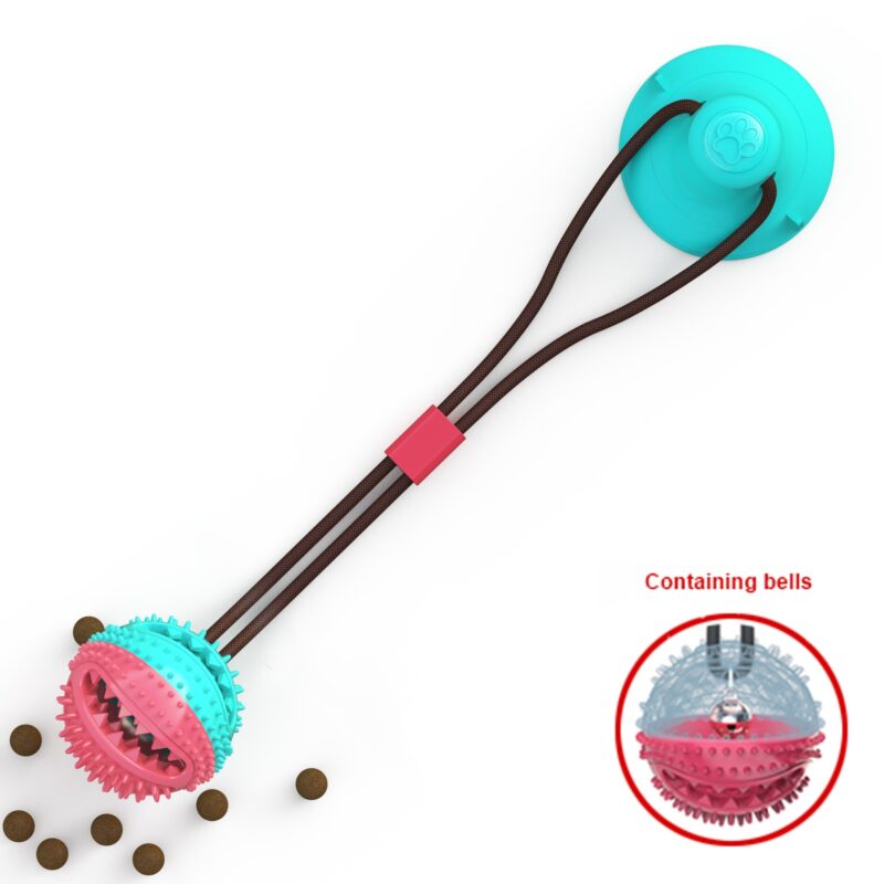 Dog Toys Silicon Suction Cup Tug Interactive Dog Ball Toy For Pet Chew Bite Tooth Cleaning Toothbrush Feeding Pet Supplies - Image 2