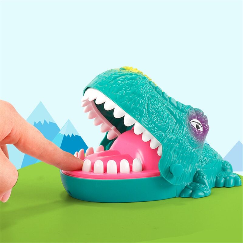 Mouth Dentist Bite Finger Game Toy Funny Dinosaur Pulling Teeth Bar Games Toys For Children  Interactive Novelty Gag Trick Jokes