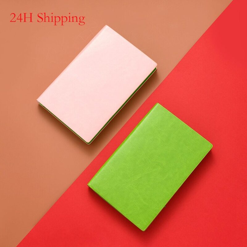 New product cute PU leather candy color planner diary weekly plan notebook school office supplies cute stationery dropshipping - Image 2