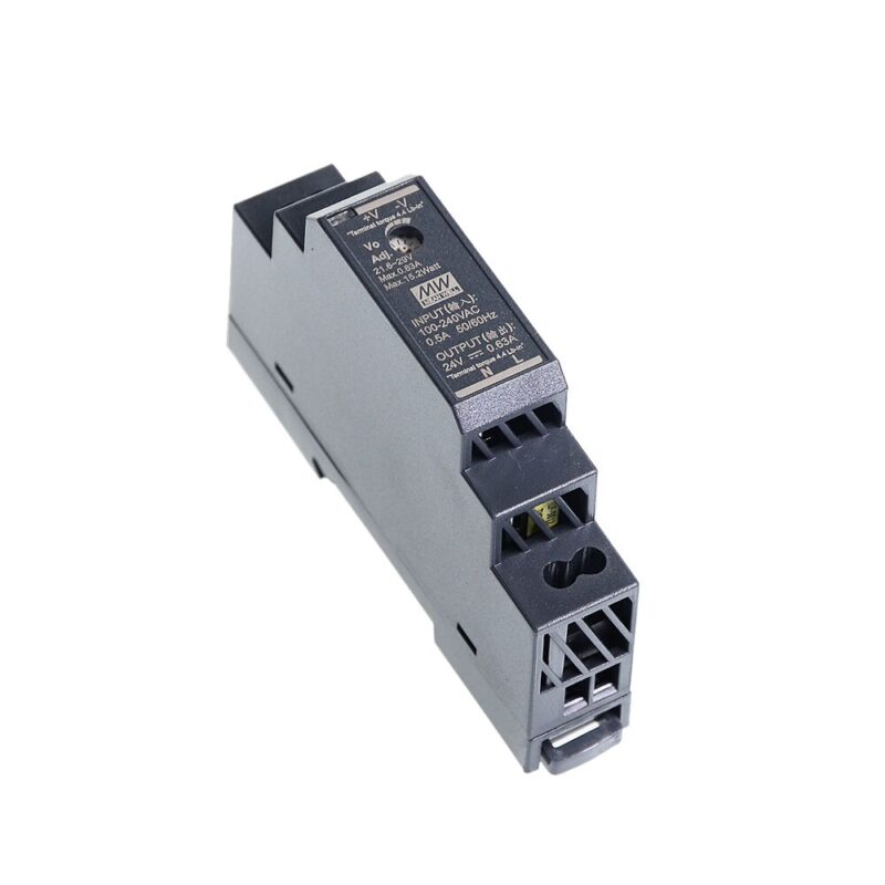 Original Mean Well HDR-15 30 60 100 150 series DC 5V 12V 15V 24V 48V meanwell Ultra Slim Step Shape DIN Rail Power Supply - Image 2