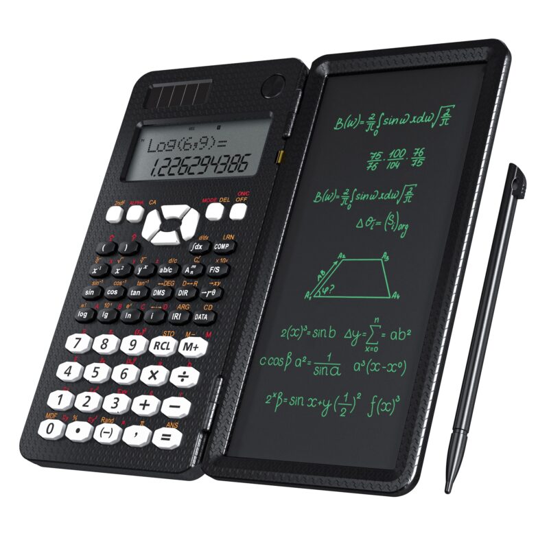 Scientific Calculator With Writing Tablet 991MS 349 Functions Engineering Financial calculator For School Students Office Solar