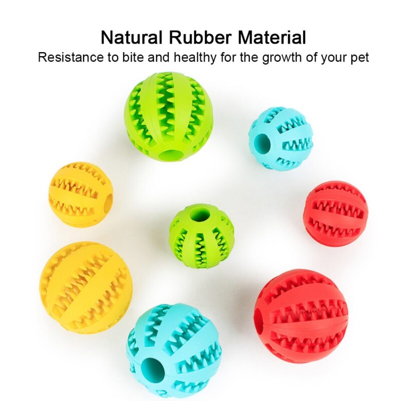 Toys for Dogs Rubber Dog Ball For Puppy Funny Dog Toys For Pet Puppies Large Dogs Tooth Cleaning Snack Ball Toy For Pet Products - Image 4