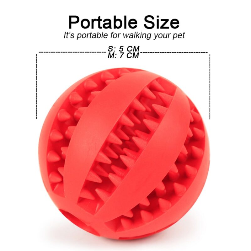 Toys for Dogs Rubber Dog Ball For Puppy Funny Dog Toys For Pet Puppies Large Dogs Tooth Cleaning Snack Ball Toy For Pet Products - Image 5