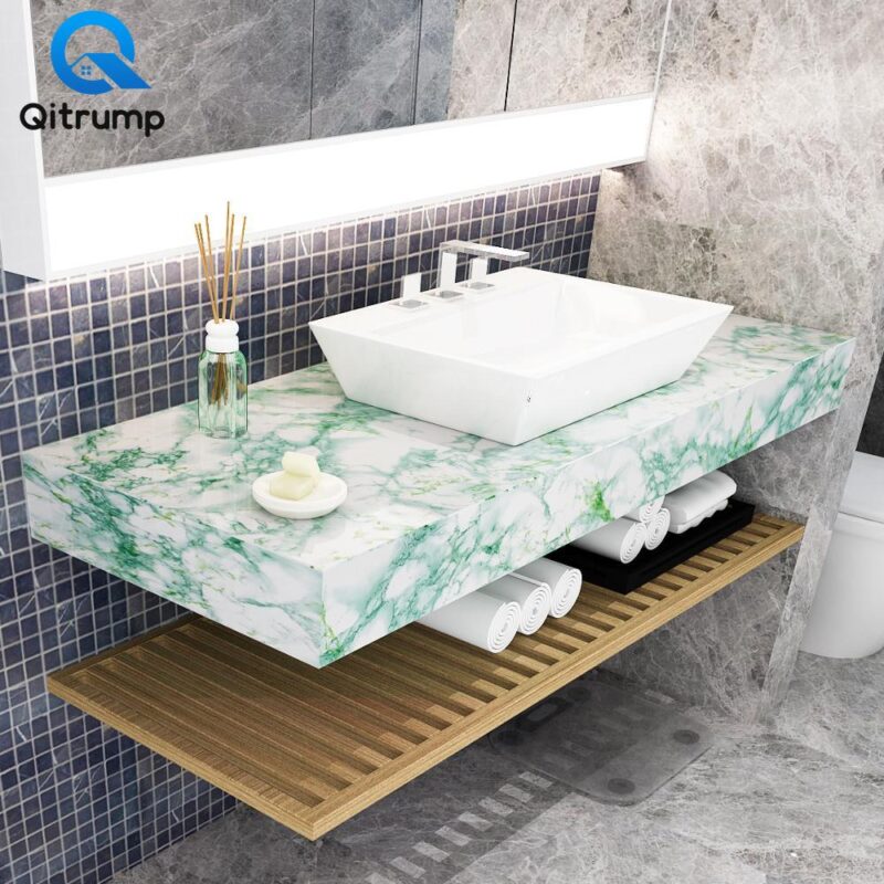 Waterproof Oil-proof Marble Wallpaper Contact Paper Wall Stickers PVC Self Adhesive Bathroom Kitchen Countertop Home Improvement - Image 4