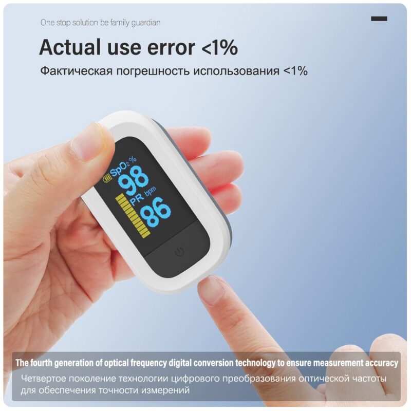 Yongrow Medical Finger Pulse Oximeter Blood Oxygen Saturation Meter Heart Rate Monitor OLED Oximetro de dedo Monitor Health Care - Image 4