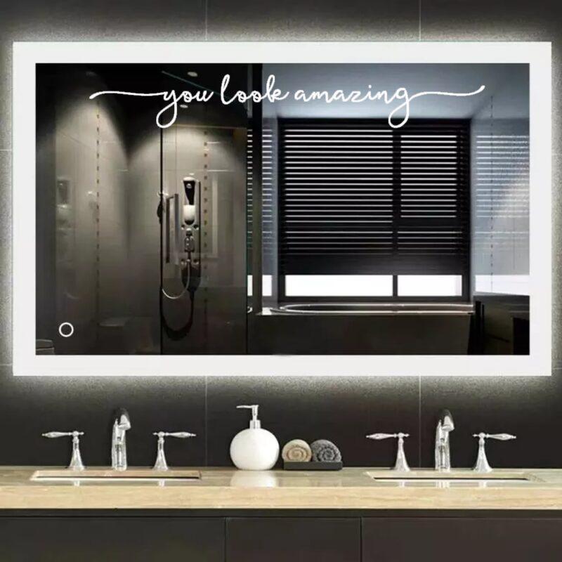 You Look Amazing Mirror Decal Vinyl Decal Bathroom Decor Shower Door Decal Wall Art Home Decoration Accessories 18x2.5 inch - Image 2