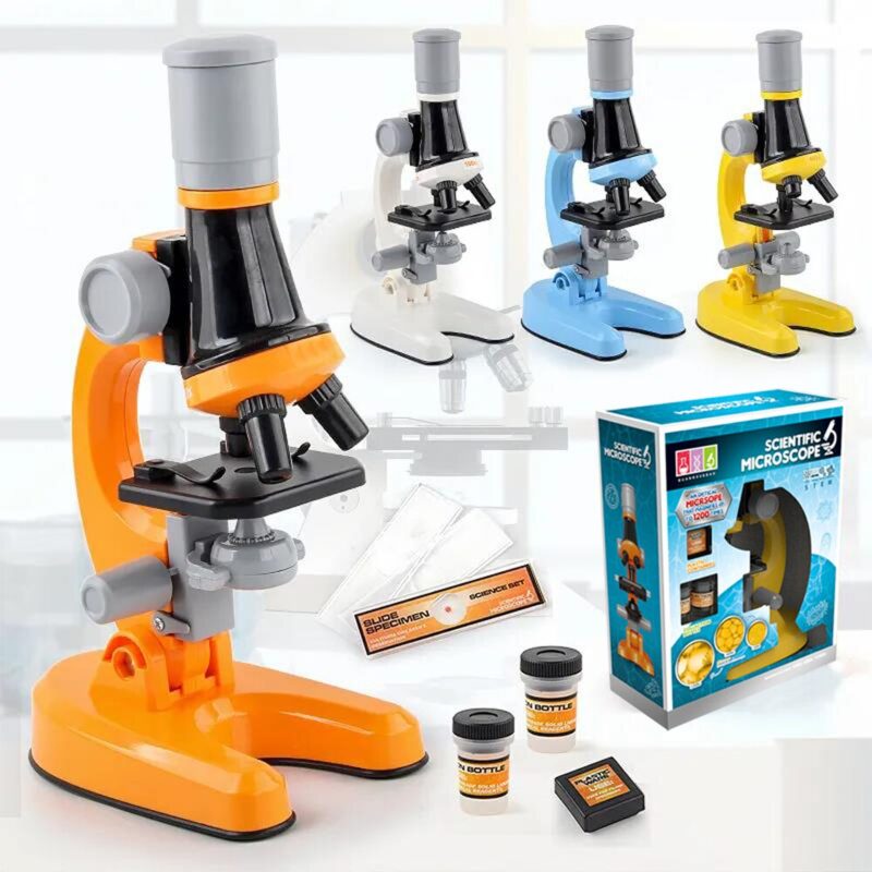 Zoom Microscope Biology Lab LED 1200x School Children Science Experiment Kit Education Scientific Toys Gifts For Child Scientist - Image 2